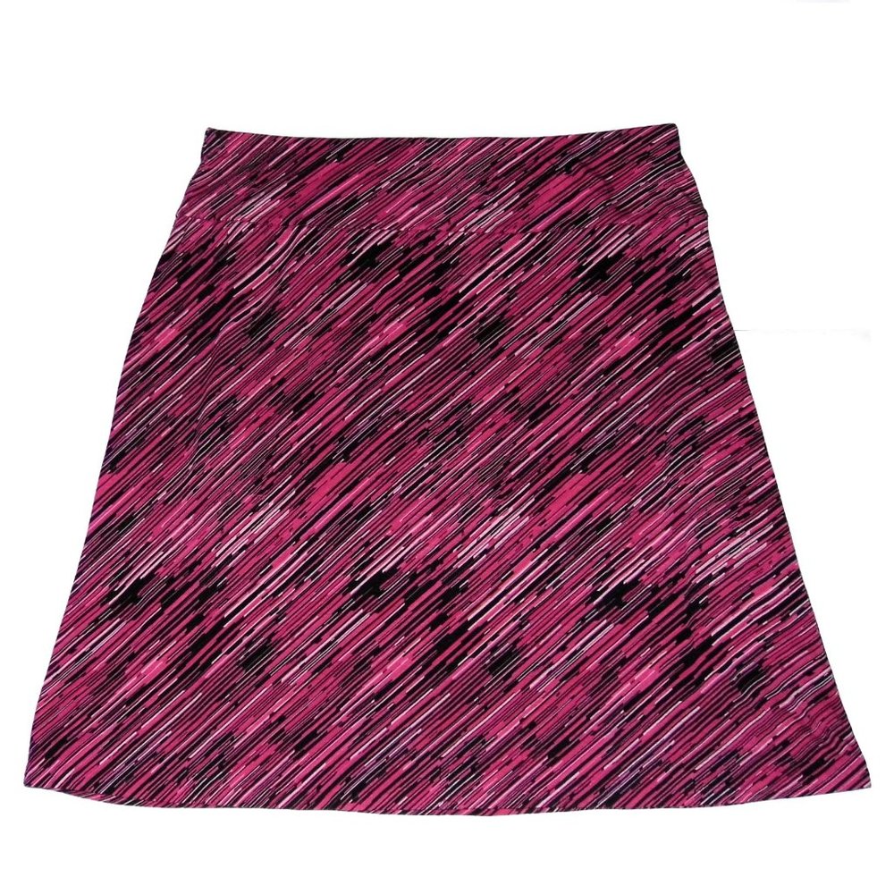 New York & Co A-line printed Soft skirt size L - Picture 3 of 8